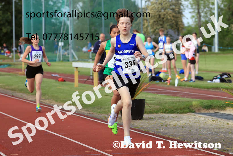 Jimmy Hedley 800 metres, 2026 NEGP 2, Monkton Stadium, Wednesday, May 27th. Photo: David T. Hewitson/Sports for All Pics